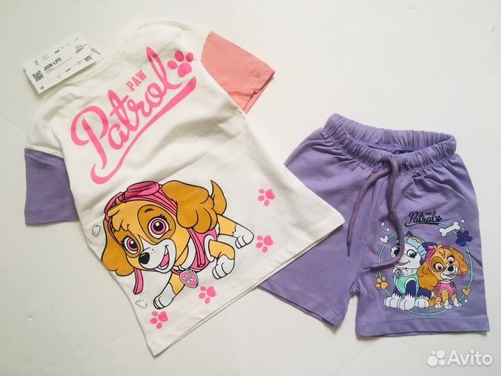 Костюм для девочки zara 98 щенячий patrol