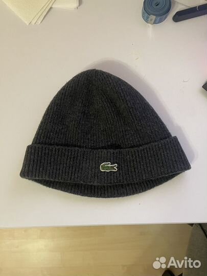 Мужская шапка Lacoste оригинал