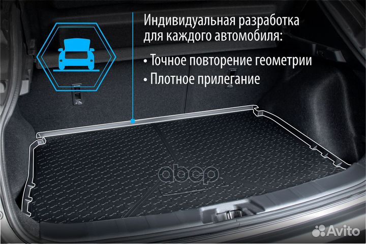 Коврик багажника Chevrolet Cruze I седан 2009-2