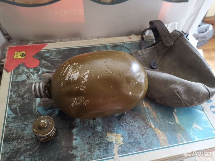 Фляга армейская алюминиевая бу