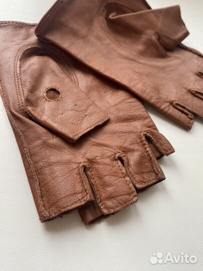 Перчатки кожа коричневые