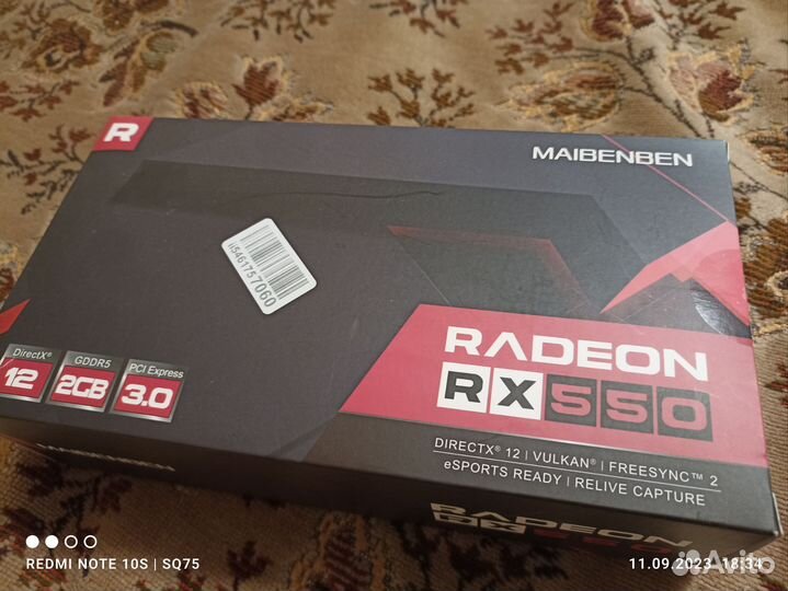 Видеокарта RX550 2Gb