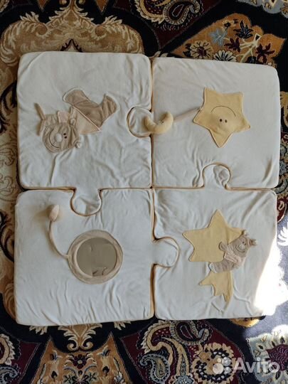 Детский коврик мягкий из ткани