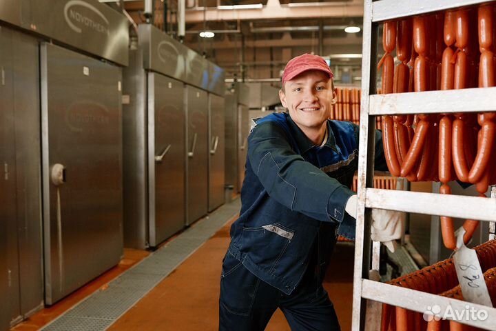 Разнорабочий на мясокомбинат (проживание, питание)