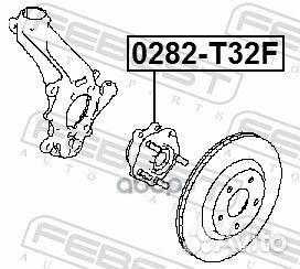 Ступица с подшипником nissan qashqai/X-trail T32