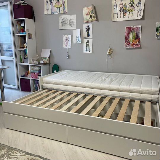 Кровать двухспальные раздвижная
