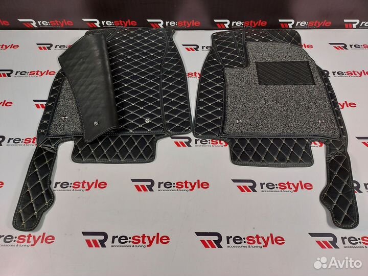 Ковры салона 3D Nissan Leaf 14-17г