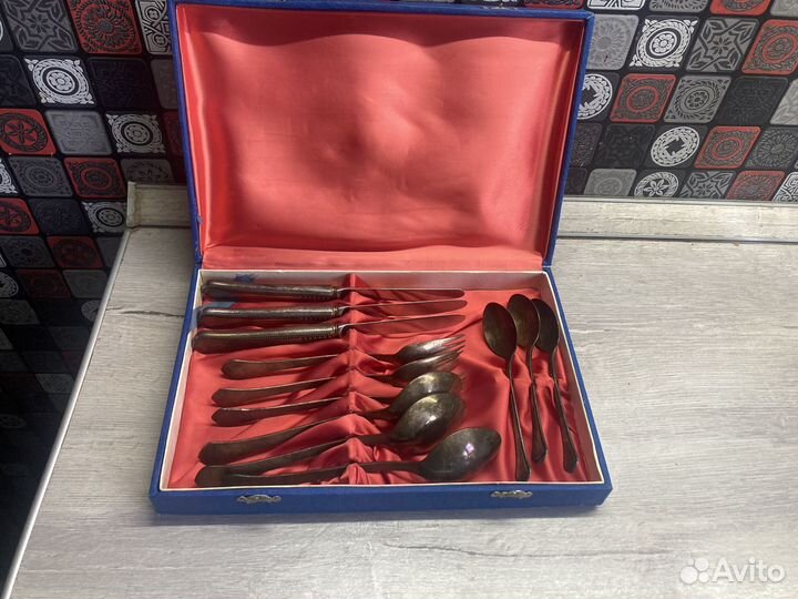 Набор столовых приборов СССР мельхиор