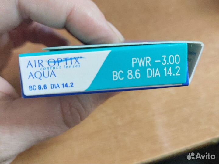 Линзы контактные alcon air optix aqua -3.00