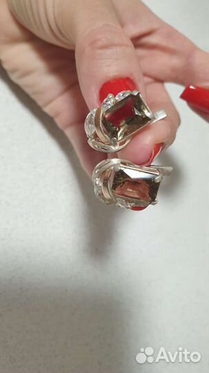 Серьги серебро