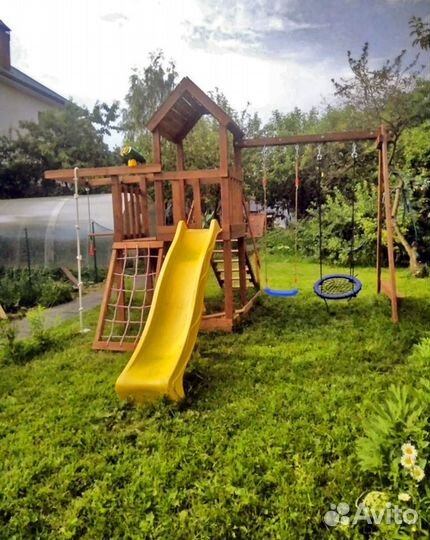 Детская деревянная площадка