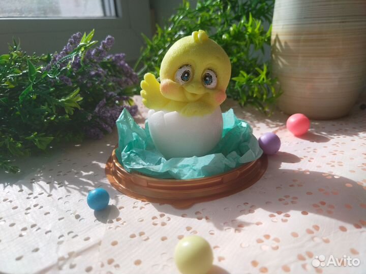 Мыло ручной работы.Пасхальный цыплёнок