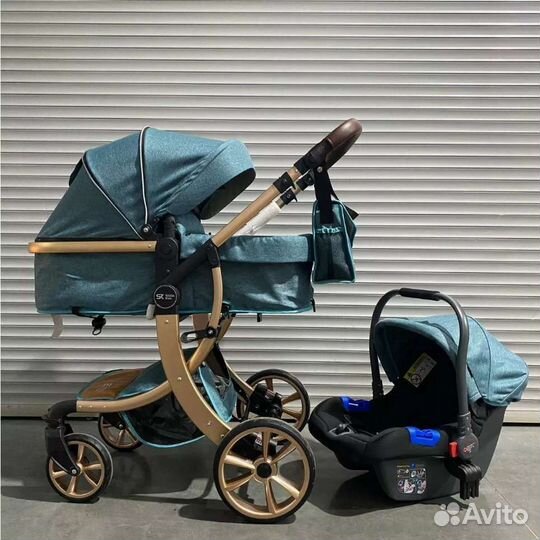 Коляска 3в1 sweet kids + матрас в коляску+конверт