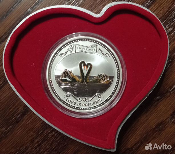 Монеты Любовь Драгоценна Серебро