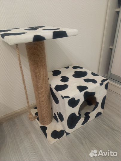 Когтеточка домик для кошки новый