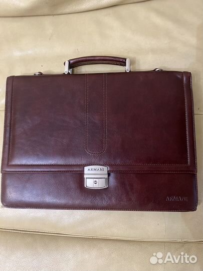 Мужской кожаный портфель новый