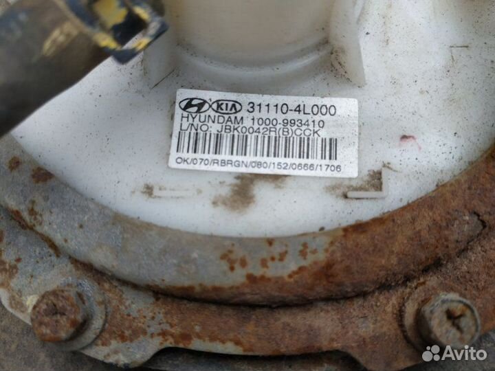 Бензобак Hyundai Solaris RB G4FC 2013