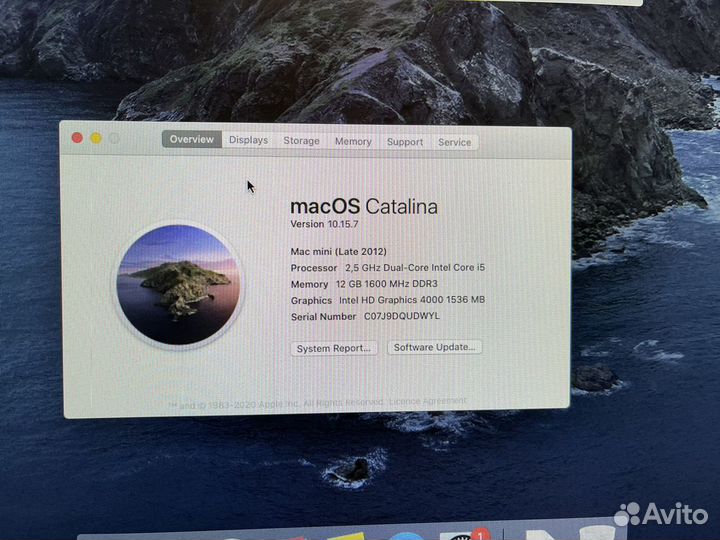 Apple Mac mini late 2012 (i5 2.5/12GB/120 GB SSD)