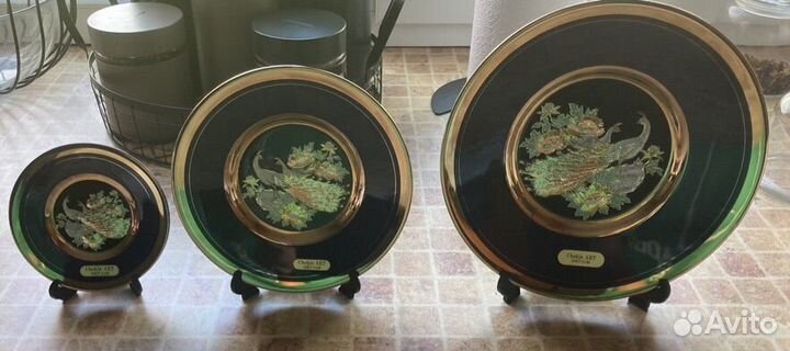 Тарелки декоративные винтажные (набор) Япония