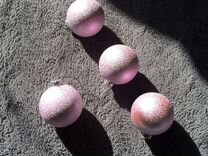 Елочные шары розовые перламутровые