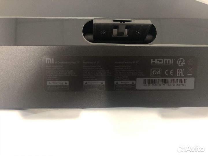 Монитор Xiaomi rmmnt27NF Black 75Hz 1920x1080 IPS