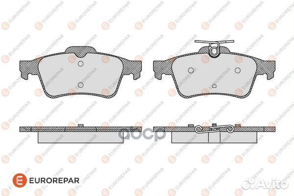 Колодки тормозные зад 1619790380 eurorepar