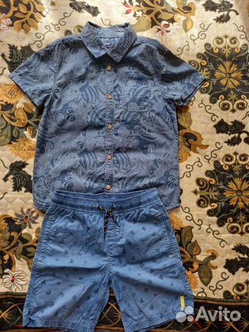 Шорты и рубашка на рост 138-143