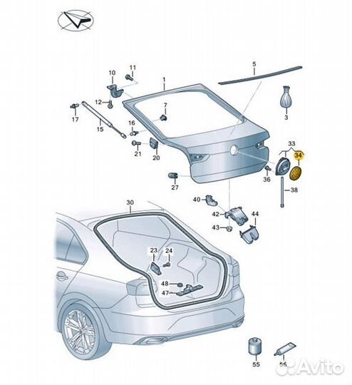 Эмблема Volkswagen Polo CK CWV947611 2021