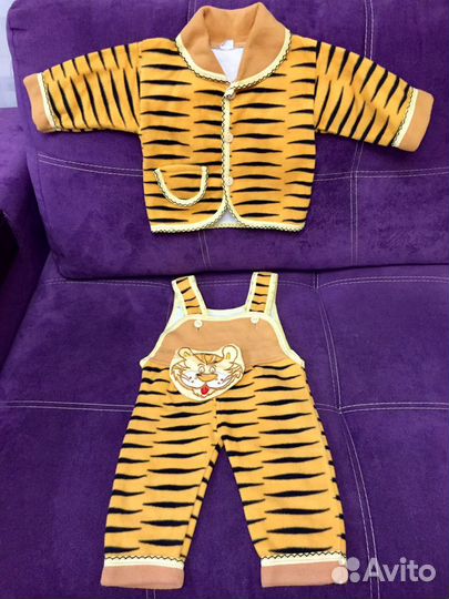 Флисовый костюм 74 см