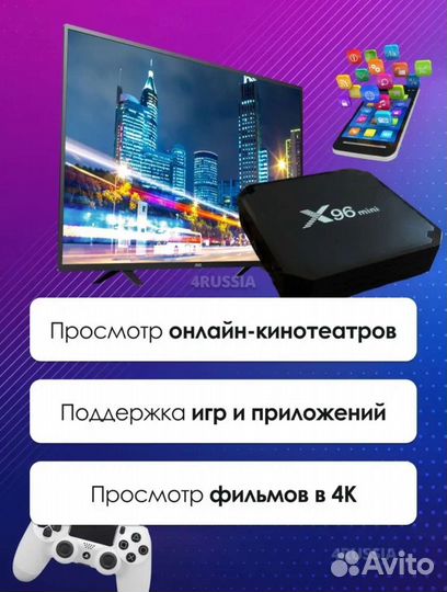 Smart tv приставка android X96 mini