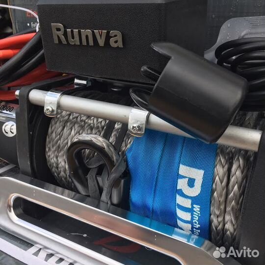 Лебёдка электрическая 12V Runva 10000 lbs Кевлар
