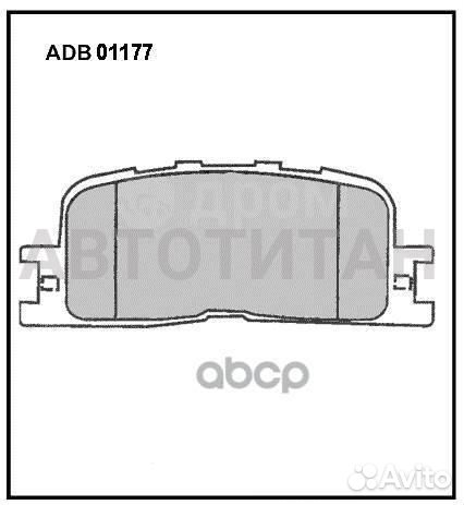 Колодки тормозные дисковые зад toyota camry saloon (V3 ) 2.4 (ACV30, ACV36 ) 11.2001 - 11.2006 / toy