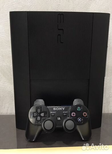 Playstation 3 Super Slim 500Gb + 46 игр прошита