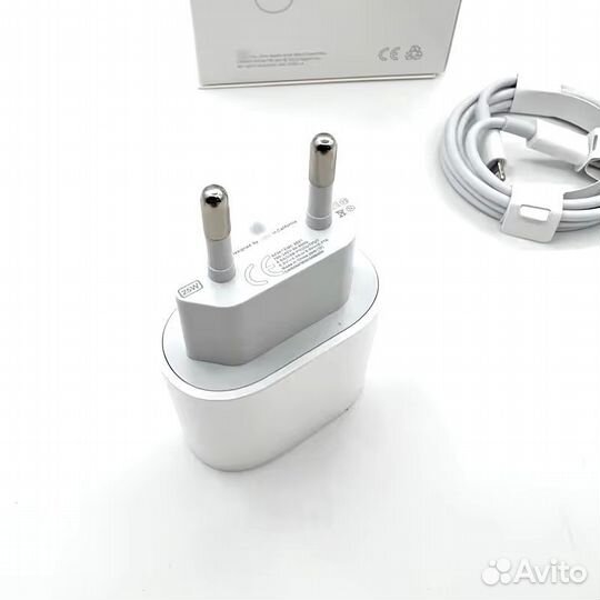 Комплект зарядка Apple 25w USB-C to lightning