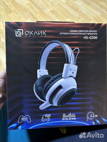 Игрова компьютерная гарнитура Оклик HS-G300