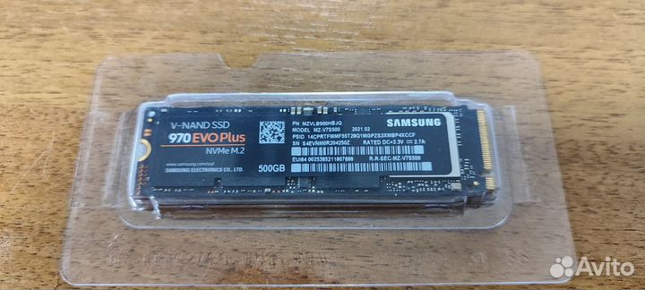 SSD M.2 500Гб Samsung 970 Evo Plus