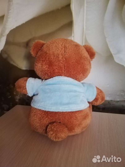 Плюшевый медведь музыкальный (17см)