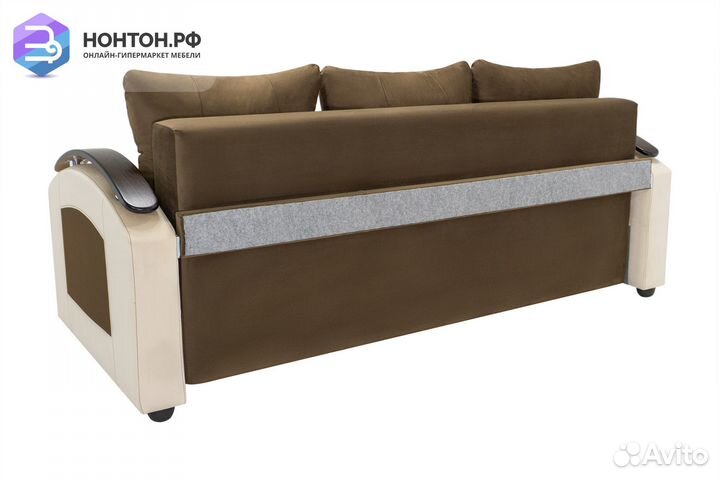 Диван еврокнижка София коричневый