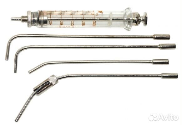 Шприц для внутригортанных вливаний и промываний ми