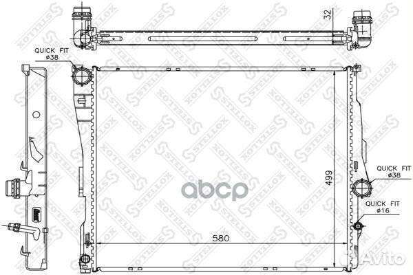 10-25589-SX радиатор системы охлаждения BMW X3