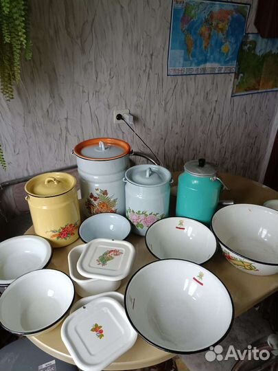 Эмалированная посуда СССР