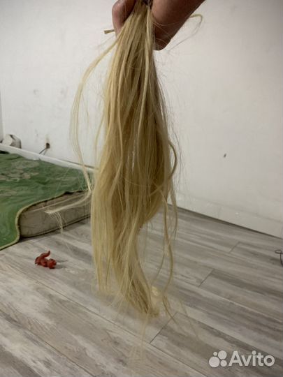 Волосы для наращивания 60 см бу