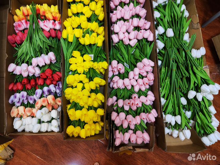 Искусственные цветы тюльпаны опт и розница