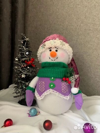 Снеговик ручной работы