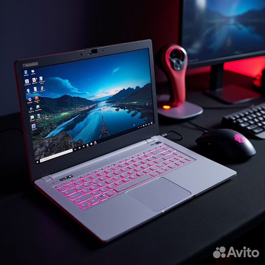 Игровой ноутбук Lenovo в белом цвете