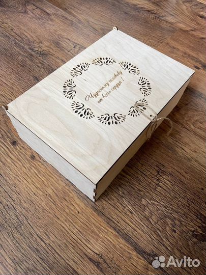 Подарочная коробка из фанеры, деревянная