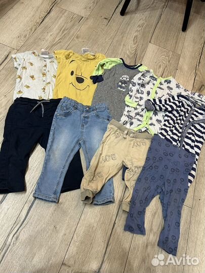 Детские вещи пакетом 74 размер mothercare hm