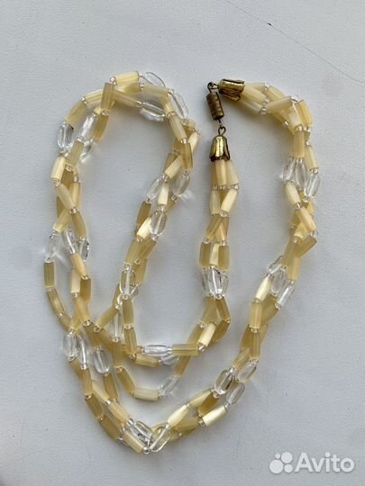 Сатиновые бусы Чехословакия