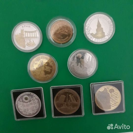 Сувениры монеты(жетоны),города