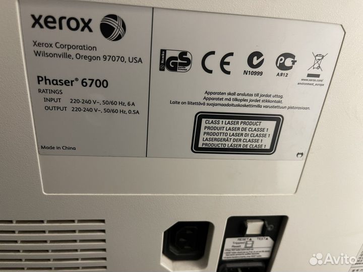Принтер xerox phaser 6700, на з/ч или вост